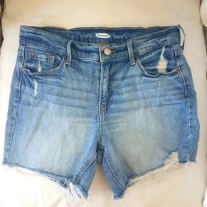Mid Rise Jean Shorts